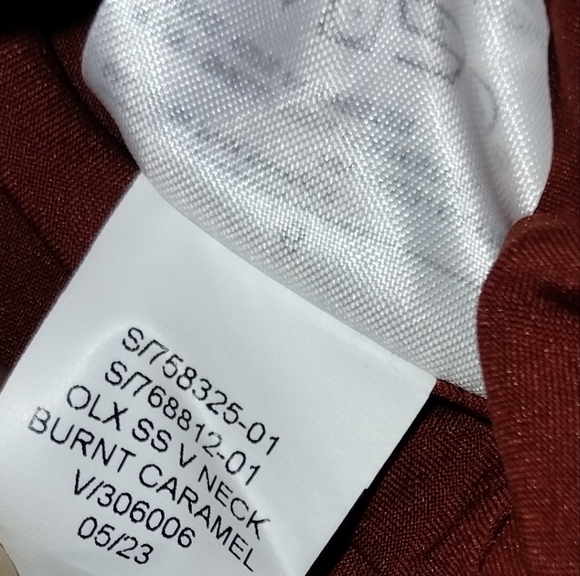 Banana Republic NWT dress, burnt caramel, size 6 short sleeves - Picture 11 of 12